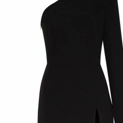 Milla Long-sleeved Dress With Sharp Shoulder Cut