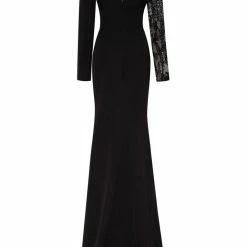 Milla Trumpet Gown With Detachable Sleeve COLLECTIONS