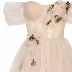 Milla Off-the-shoulder Midi Gown With The Tender Embellishment COLLECTIONS 15 Milla Off-the-shoulder Midi Gown With The Tender Embellishment COLLECTIONS