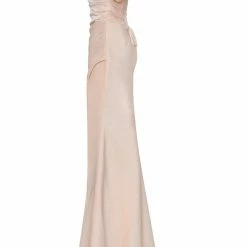 Milla Epic Off-the-shoulder Thigh Slit Maxi Dress