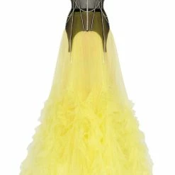 Milla Neon Maxi Skirt With Puffy Ruffles COLLECTIONS 35 Milla Neon Maxi Skirt With Puffy Ruffles COLLECTIONS