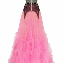 Milla Neon Maxi Skirt With Puffy Ruffles COLLECTIONS 26 Milla Neon Maxi Skirt With Puffy Ruffles COLLECTIONS