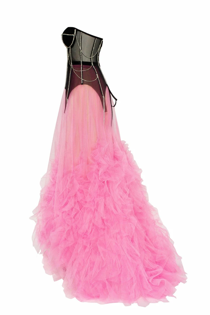 Milla Neon Maxi Skirt With Puffy Ruffles COLLECTIONS 10 Milla Neon Maxi Skirt With Puffy Ruffles COLLECTIONS