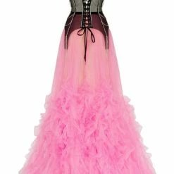 Milla Neon Maxi Skirt With Puffy Ruffles COLLECTIONS 28 Milla Neon Maxi Skirt With Puffy Ruffles COLLECTIONS