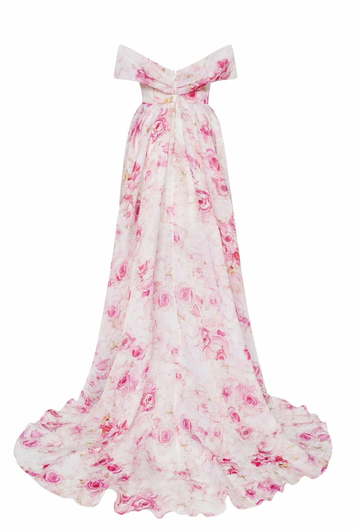 Milla COLLECTIONS Chic Off-the-shoulder Floral Maxi Dress 6 Milla COLLECTIONS Chic Off-the-shoulder Floral Maxi Dress