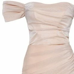 Milla Epic Off-the-shoulder Thigh Slit Maxi Dress