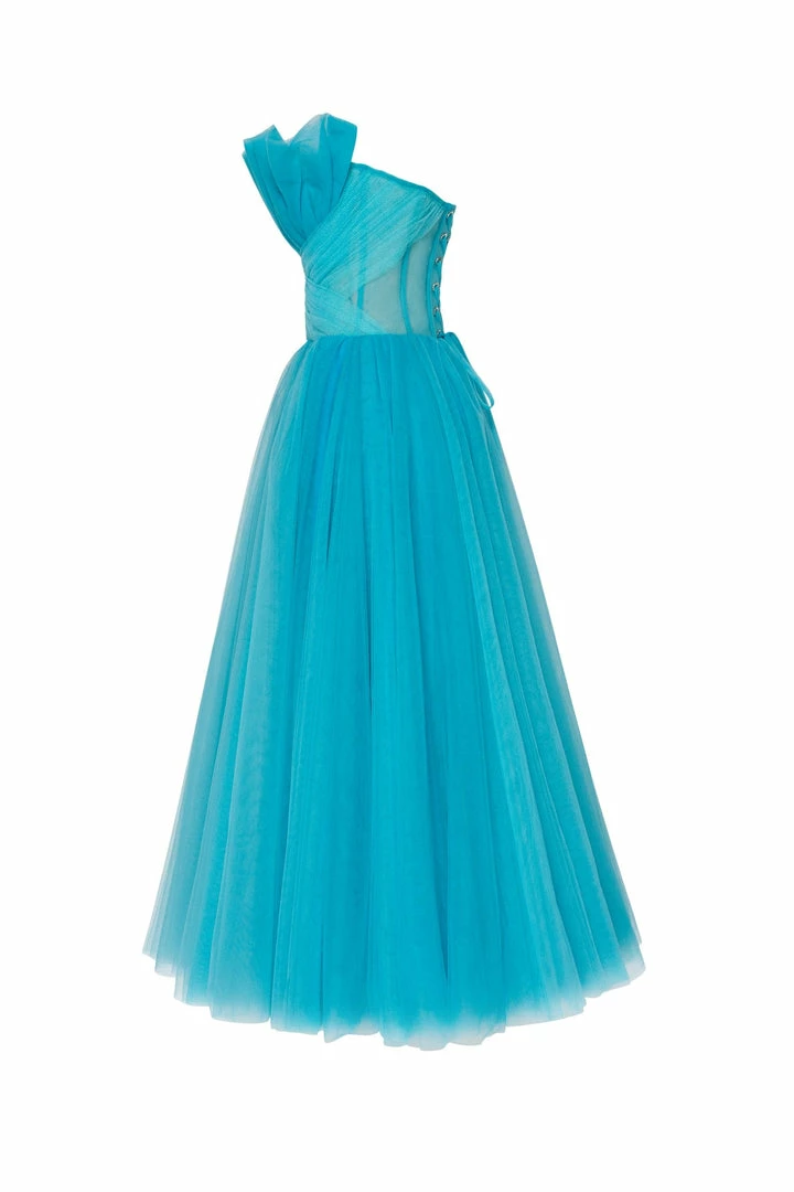 Milla Chic Evening Sleeveless Dress With The Frill Neckline COLLECTIONS 6 Milla Chic Evening Sleeveless Dress With The Frill Neckline COLLECTIONS