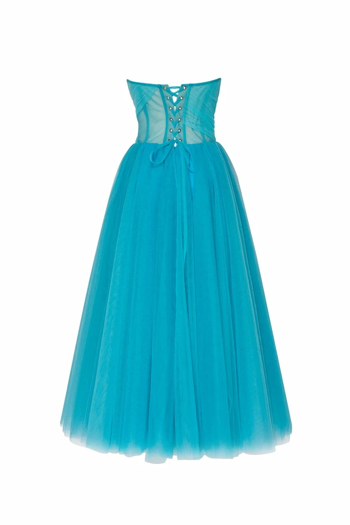 Milla Chic Evening Sleeveless Dress With The Frill Neckline COLLECTIONS 7 Milla Chic Evening Sleeveless Dress With The Frill Neckline COLLECTIONS