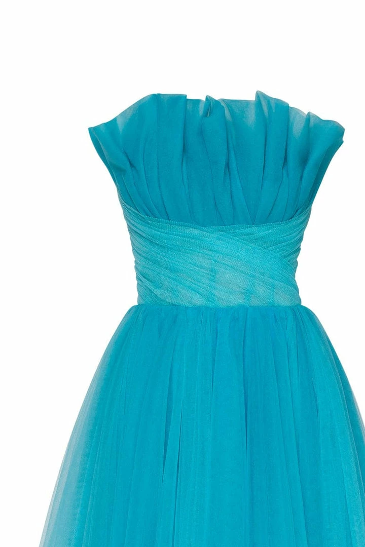 Milla Chic Evening Sleeveless Dress With The Frill Neckline COLLECTIONS 8 Milla Chic Evening Sleeveless Dress With The Frill Neckline COLLECTIONS