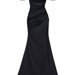 Milla Epic Off-the-shoulder Thigh Slit Maxi Dress