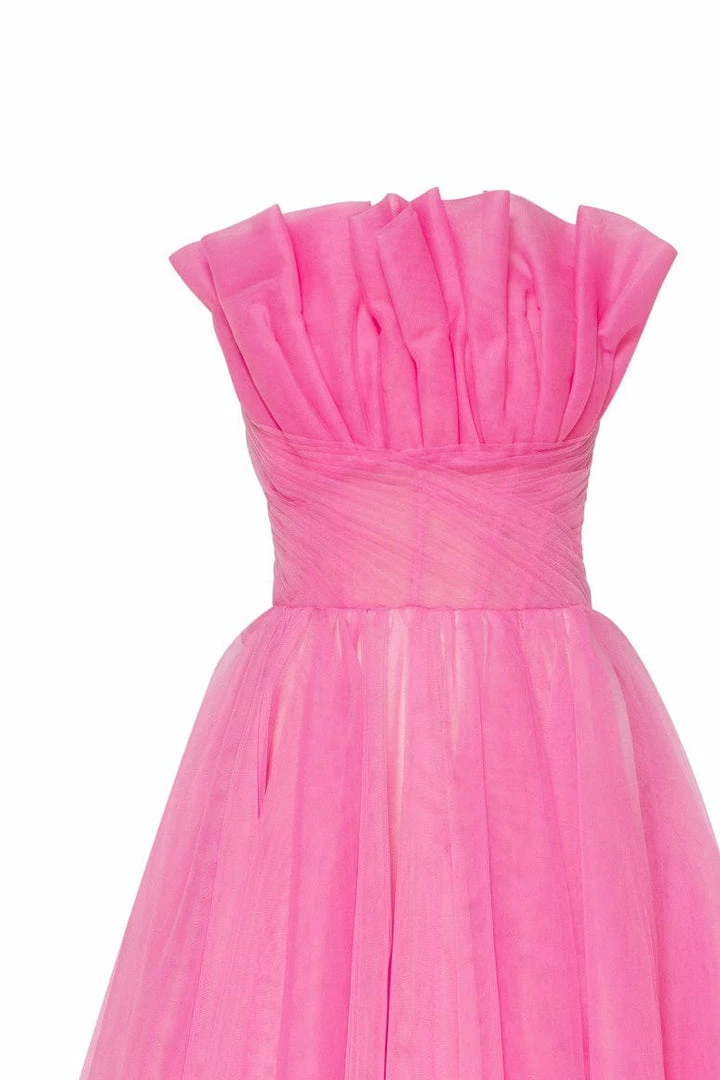 Milla Chic Evening Sleeveless Dress With The Frill Neckline COLLECTIONS 15 Milla Chic Evening Sleeveless Dress With The Frill Neckline COLLECTIONS