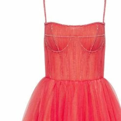 Milla Tie-strap Cocktail Dress With The Elegant Corset Embroidery 20 Milla Tie-strap Cocktail Dress With The Elegant Corset Embroidery