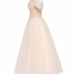 Milla Feminine Tulle Cocktail Dress With The Light Off-the-shoulder Sleeves COLLECTIONS