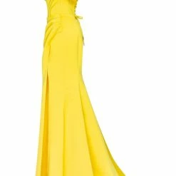 Milla Princess Strapless Gown With Thigh Slit
