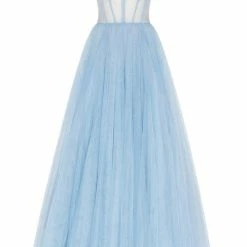 Milla COLLECTIONS Tulle Maxi Dress With A Corset Bustier