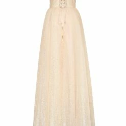 Milla Gittery Strapless Maxi Dress