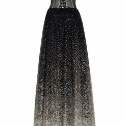 Milla Gittery Strapless Maxi Dress