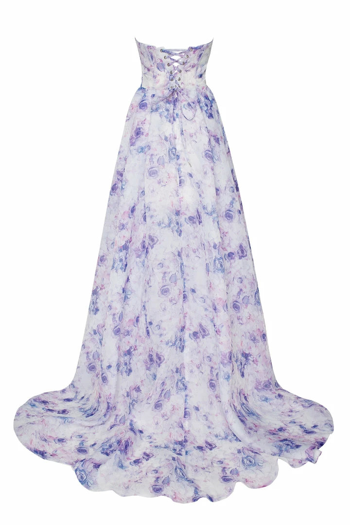 Milla Strapless Maxi Dress With Front Slit COLLECTIONS 8 Milla Strapless Maxi Dress With Front Slit COLLECTIONS