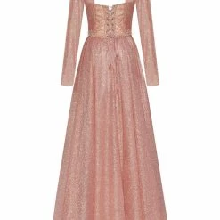 Milla COLLECTIONS Long-sleeve Maxi Dress Decorated With Shiny Rhinestones 24 Milla COLLECTIONS Long-sleeve Maxi Dress Decorated With Shiny Rhinestones