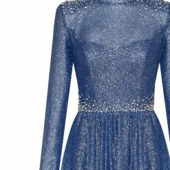 Milla COLLECTIONS Long-sleeve Maxi Dress Decorated With Shiny Rhinestones 19 Milla COLLECTIONS Long-sleeve Maxi Dress Decorated With Shiny Rhinestones