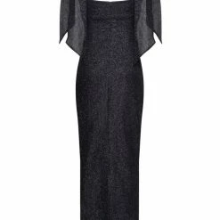 Milla COLLECTIONS Shimmering Evening Fitted Midi Dress 12 Milla COLLECTIONS Shimmering Evening Fitted Midi Dress