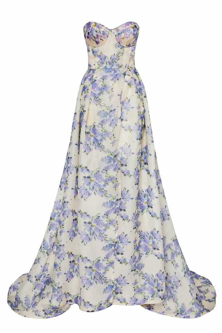 Milla Strapless Maxi Dress With Front Slit COLLECTIONS 17 Milla Strapless Maxi Dress With Front Slit COLLECTIONS