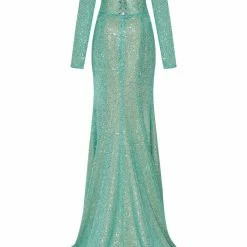 Milla Romantic Off-the-shoulder Sparkling Long Dress