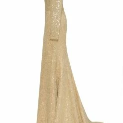 Milla Romantic Off-the-shoulder Sparkling Long Dress