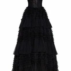 Milla COLLECTIONS Off-The-Shoulder Frill-Layered Gown 17 Milla COLLECTIONS Off-The-Shoulder Frill-Layered Gown
