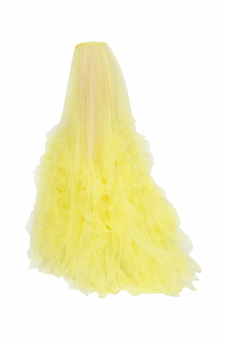 Milla Neon Maxi Skirt With Puffy Ruffles COLLECTIONS 15 Milla Neon Maxi Skirt With Puffy Ruffles COLLECTIONS