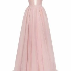 Milla Bow-Back Maxi Evening Tulle Dress COLLECTIONS 20 Milla Bow-Back Maxi Evening Tulle Dress COLLECTIONS