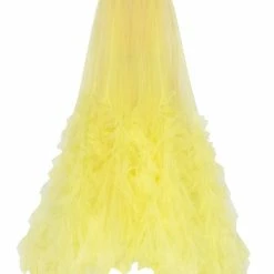 Milla Neon Maxi Skirt With Puffy Ruffles COLLECTIONS 33 Milla Neon Maxi Skirt With Puffy Ruffles COLLECTIONS