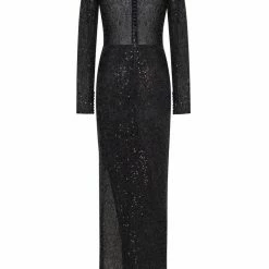 Milla Sparkling Long Sleeved Black Sequin Dress COLLECTIONS