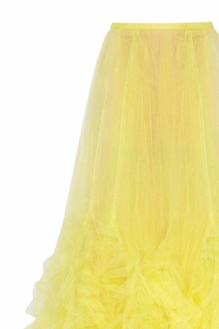 Milla Neon Maxi Skirt With Puffy Ruffles COLLECTIONS 17 Milla Neon Maxi Skirt With Puffy Ruffles COLLECTIONS