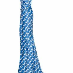 Milla COLLECTIONS Tender Maxi Wrapped Dress With A High Slit And Floral Print