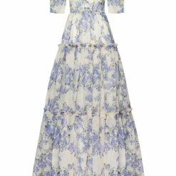 Milla Feminine Voluminous Sheer Sleeves Dress