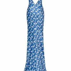 Milla COLLECTIONS Tender Maxi Wrapped Dress With A High Slit And Floral Print