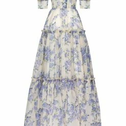 Milla Feminine Voluminous Sheer Sleeves Dress