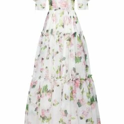 Milla Feminine Voluminous Sheer Sleeves Dress