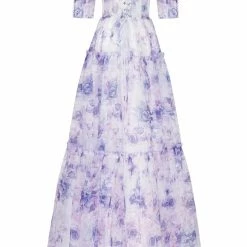 Milla Feminine Voluminous Sheer Sleeves Dress