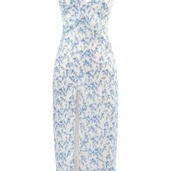 Milla Feminine Midi Dress With High Slit COLLECTIONS 12 Milla Feminine Midi Dress With High Slit COLLECTIONS