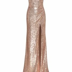 Milla Strapless Elegant Sequin Dress