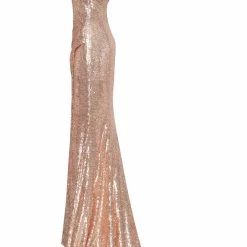 Milla Strapless Elegant Sequin Dress