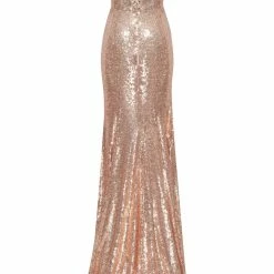 Milla Strapless Elegant Sequin Dress