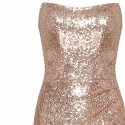 Milla Strapless Elegant Sequin Dress