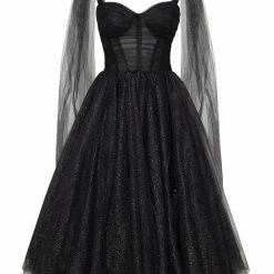 Milla COLLECTIONS Sparkly Off-the-shoulder Tulle Dress