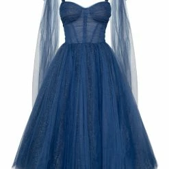 Milla COLLECTIONS Sparkly Off-the-shoulder Tulle Dress