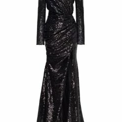 Milla Long-sleeve Black Sequin Dress COLLECTIONS
