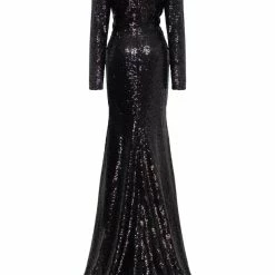 Milla Long-sleeve Black Sequin Dress COLLECTIONS 14 Milla Long-sleeve Black Sequin Dress COLLECTIONS