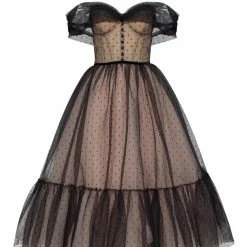 Milla COLLECTIONS Polka Dot Midi Tulle Dress